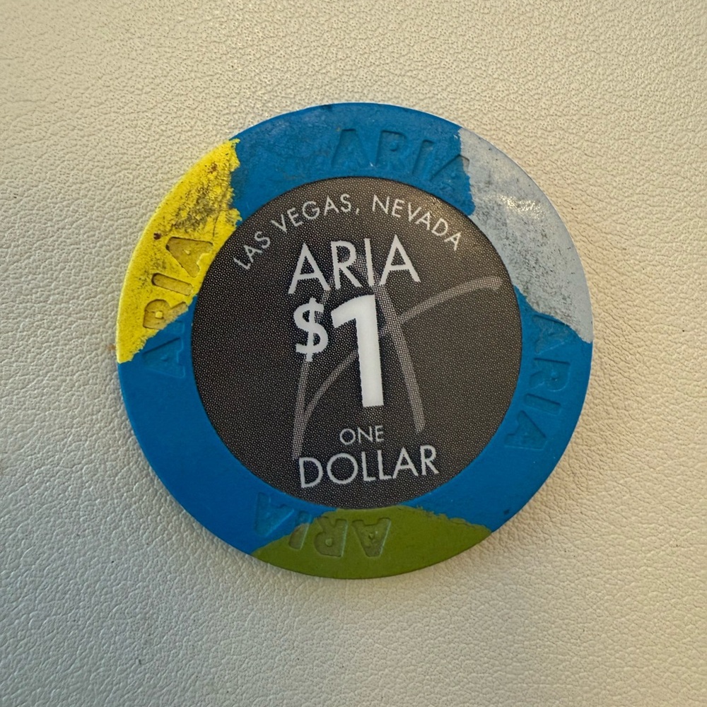 Aria Casino Chip Las Vegas $1 Lucky Gift Charm